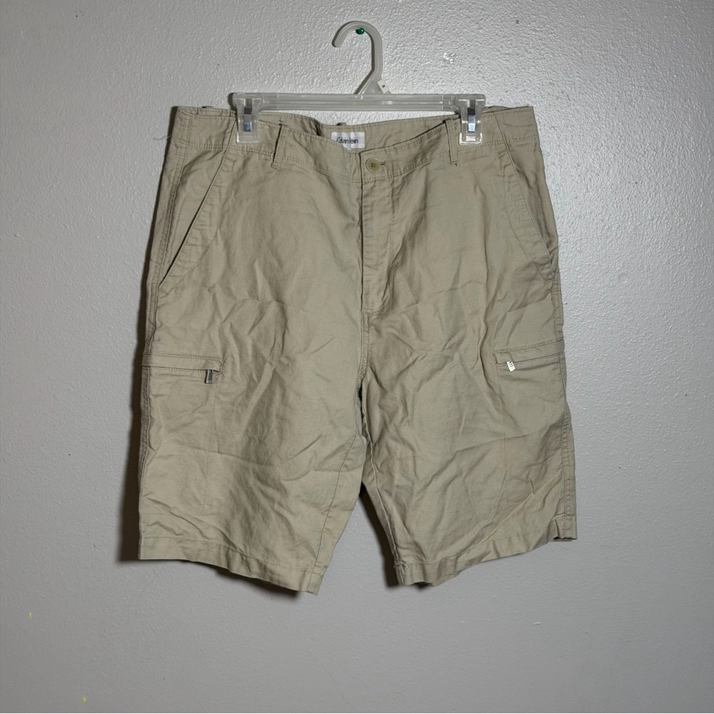 Calvin Klein‎ Men's Beige/Tan Cargo Shorts Size 36